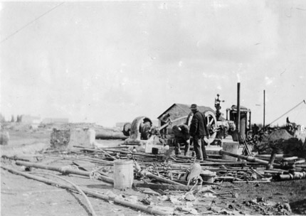 A Disastrous Fire and Flood Occurred in 1915