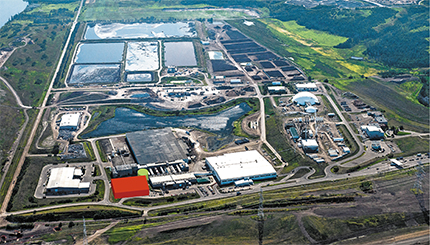 EWMC with future anaerobic digestion facility highlighted