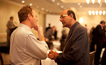 Two men having discussion
