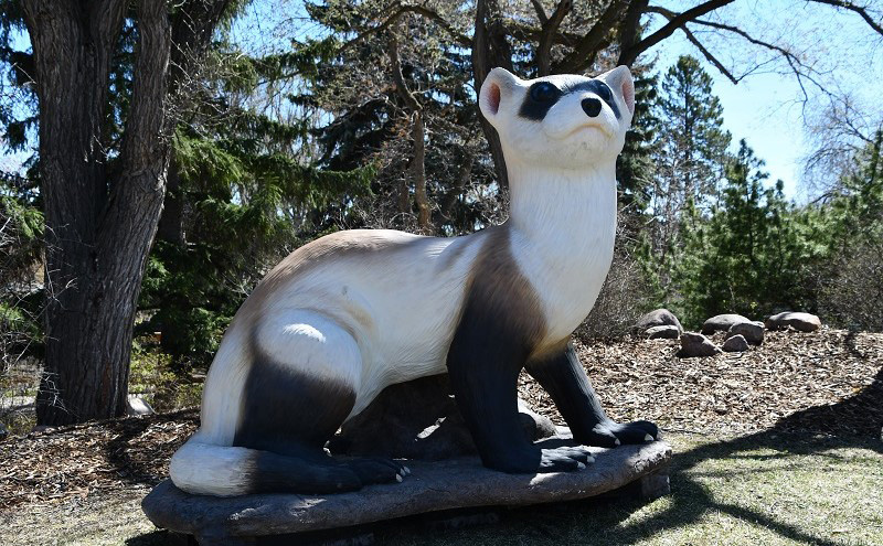 Sculpture of a ferret