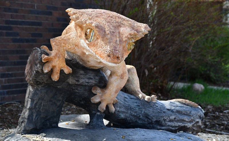 Sculpture of a gecko