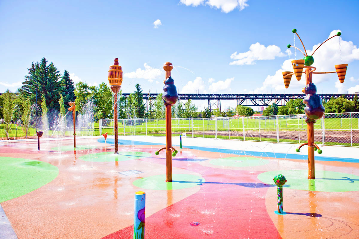 Kinsmen Spray Park Photos City of Edmonton
