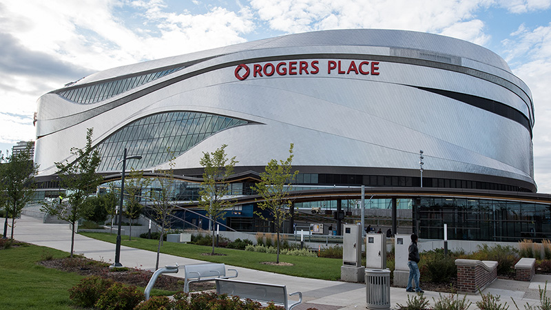 Rogers Place in Edmonton, Alberta, Canada