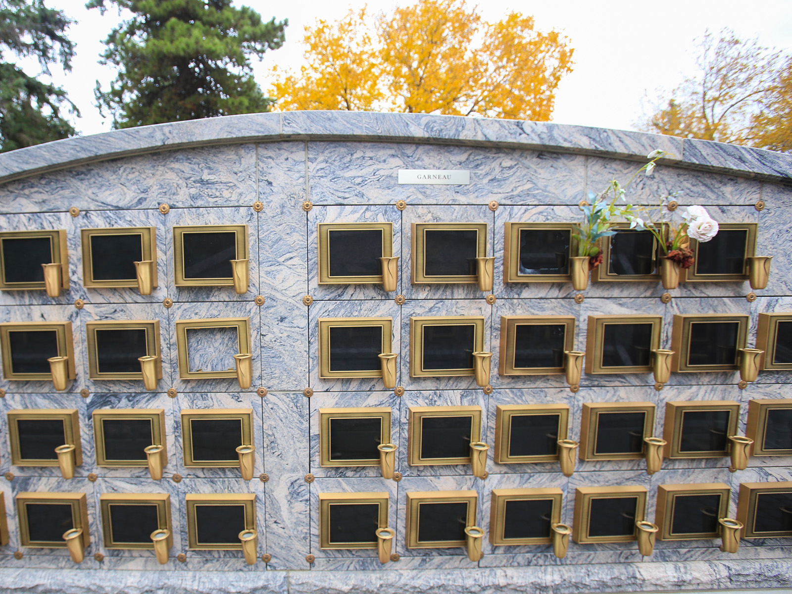 Outdoor Columbarium Niche City of Edmonton