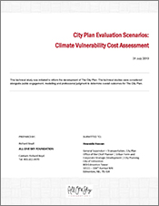 Cover of City Plan Climate Vulnerability Assessment document