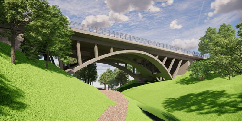 Proposed Wellington Bridge rendering.
