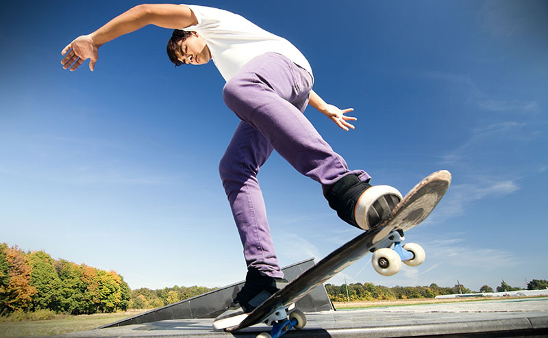 person on skateboard