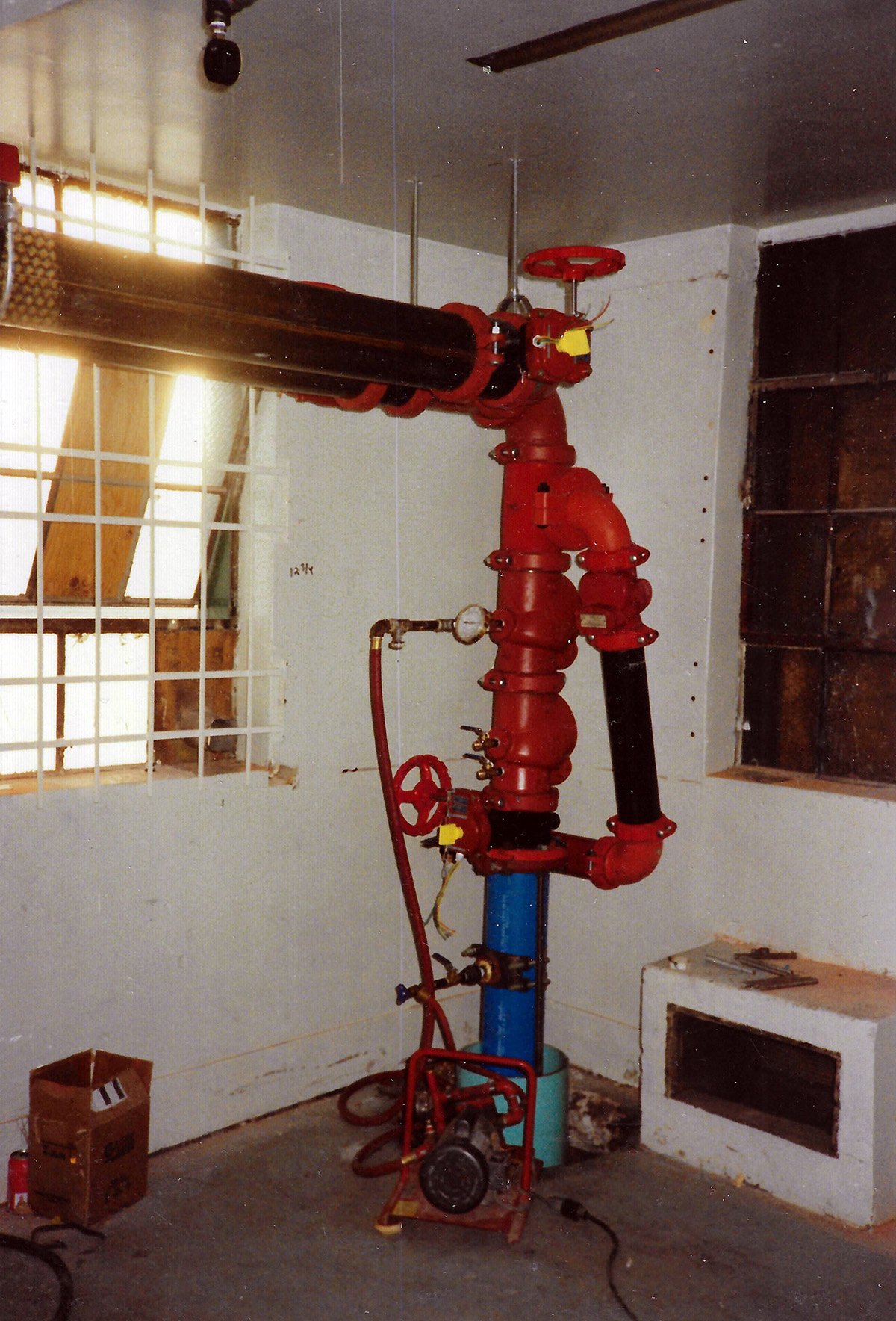 1992: Sprinkler system installation. Photo courtesy of AAM