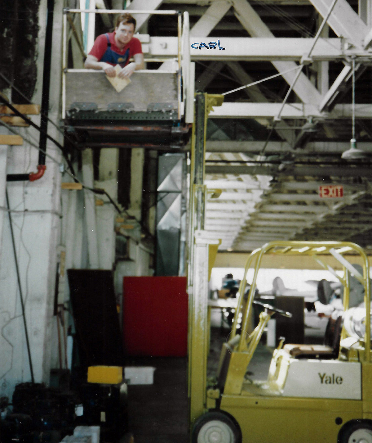 1993: Interior work. Photo courtesy of the Alberta Aviation