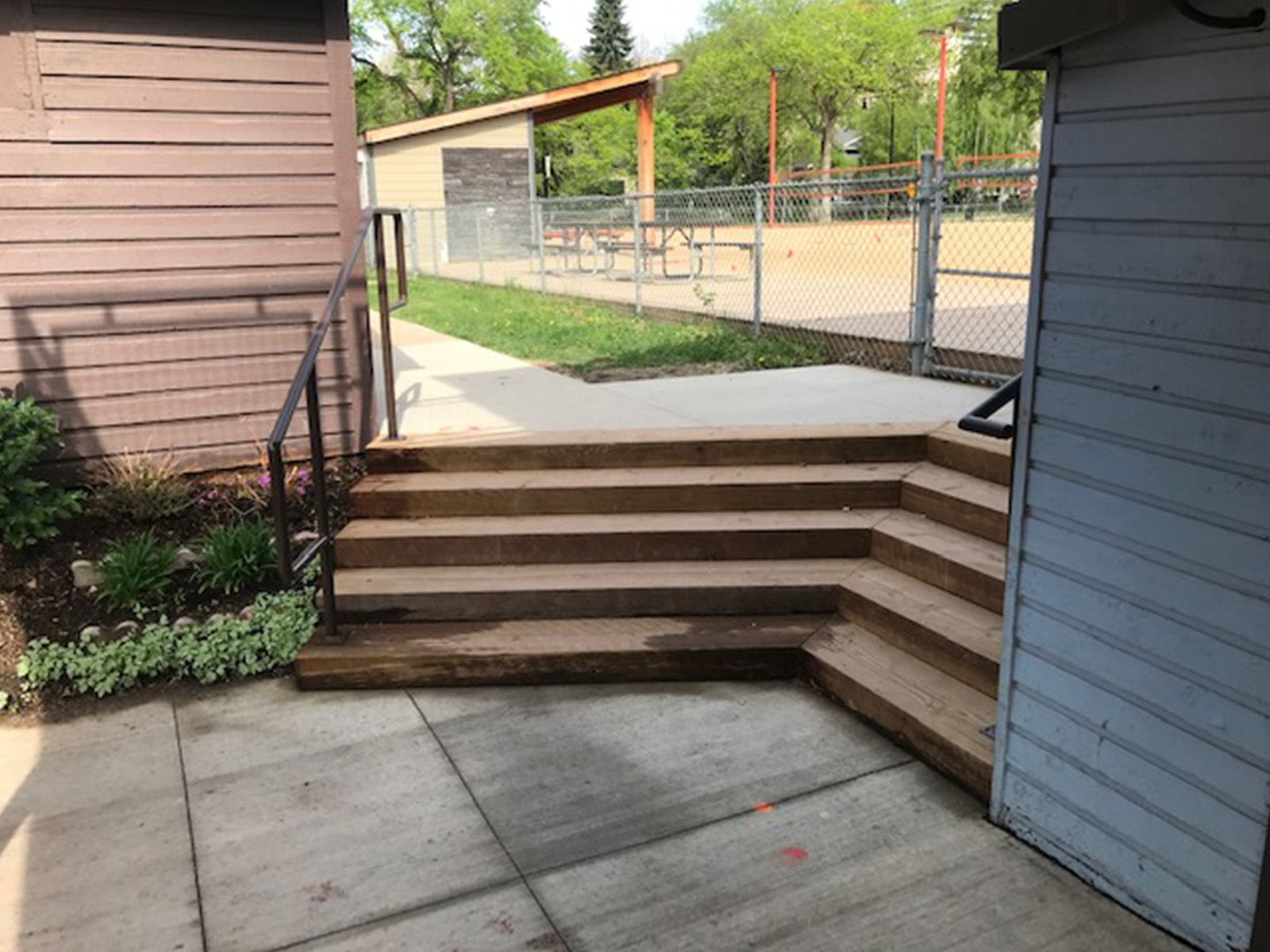 Rehabilitated stairs and handrails
