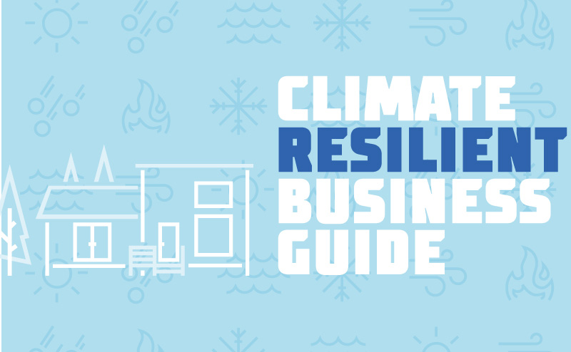 Cover image of the climate resilient business guide