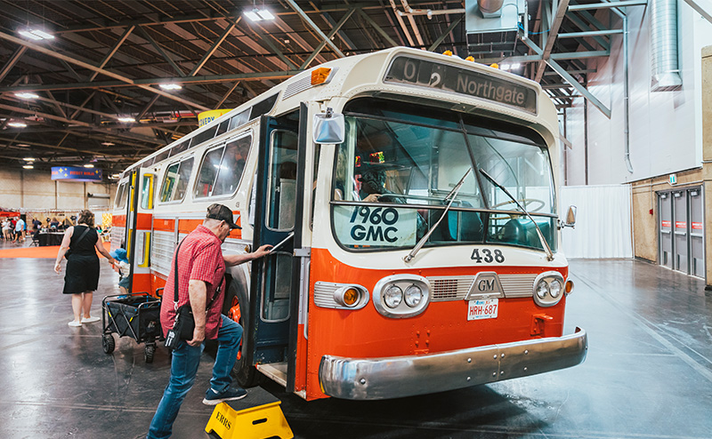 Historic 1960 Edmonton Transit GMC bus