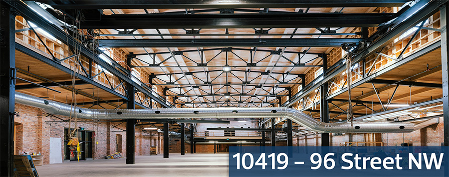 Interior of Iron Works building