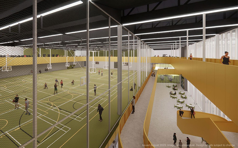 Main atrium and recreation centre