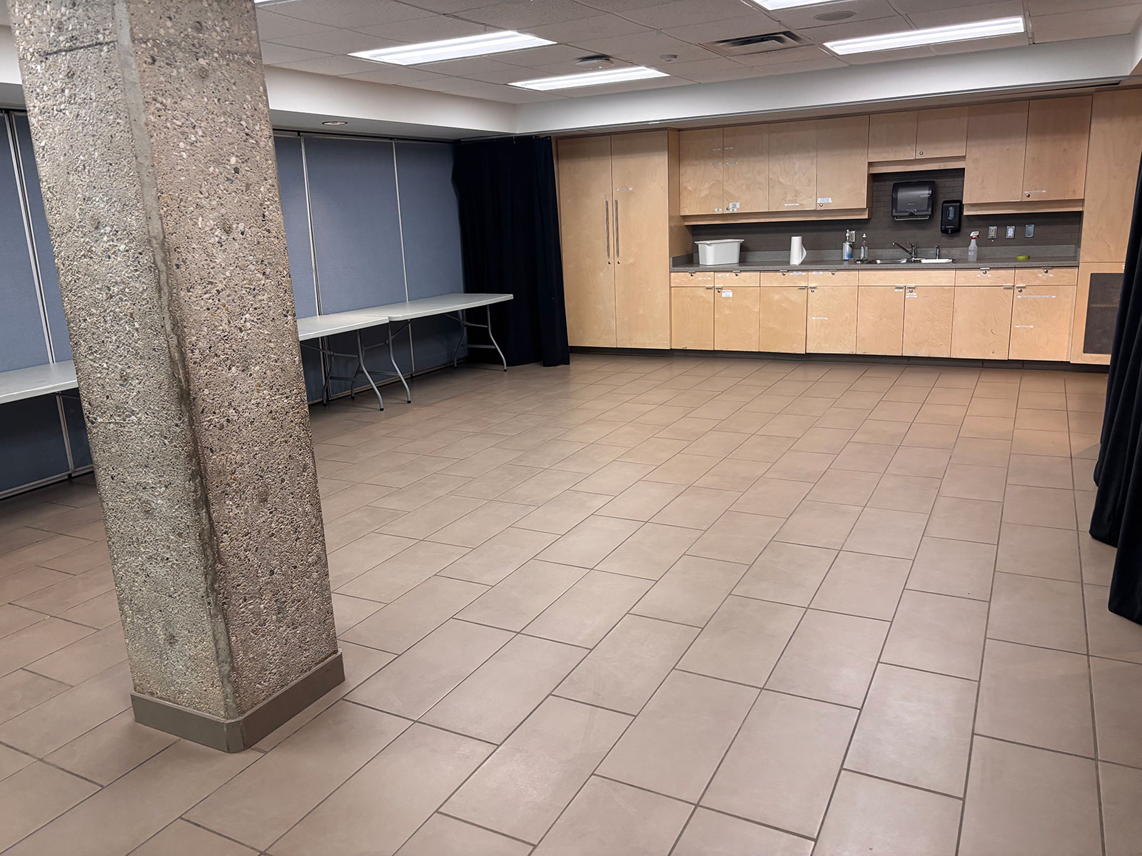 Meeting Room # 2 - open space view with kitchenette