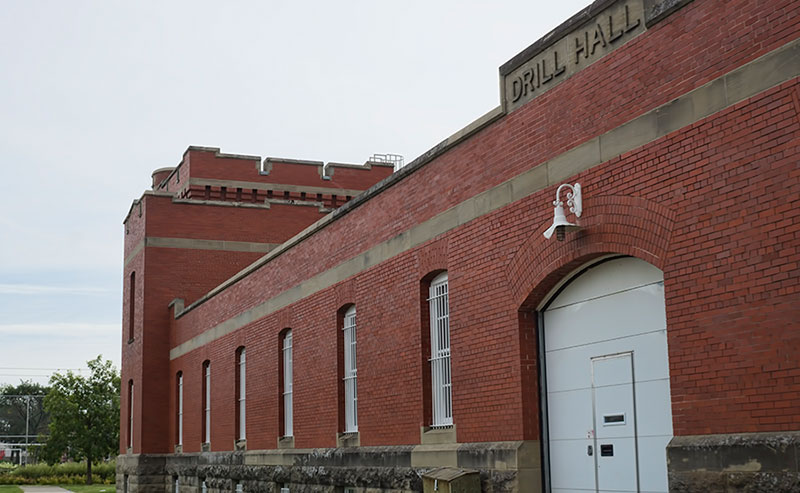 drill room entrance from outside Prince of Wales Armouries