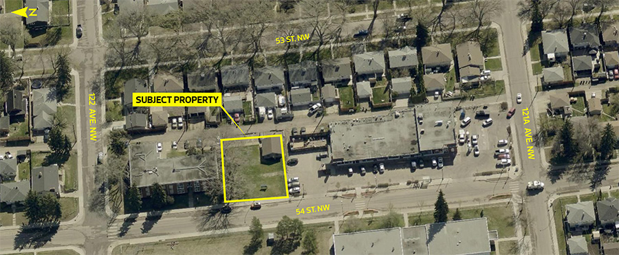 Aerial view of Newton site