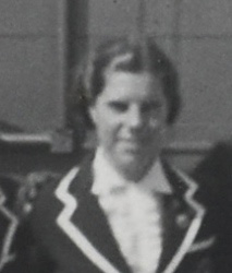 Black and white photo of Sophie Brown