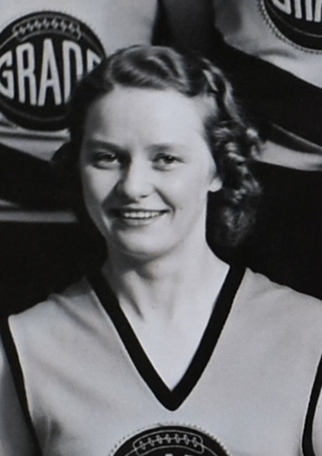 Black and white photo of Betty Bawden