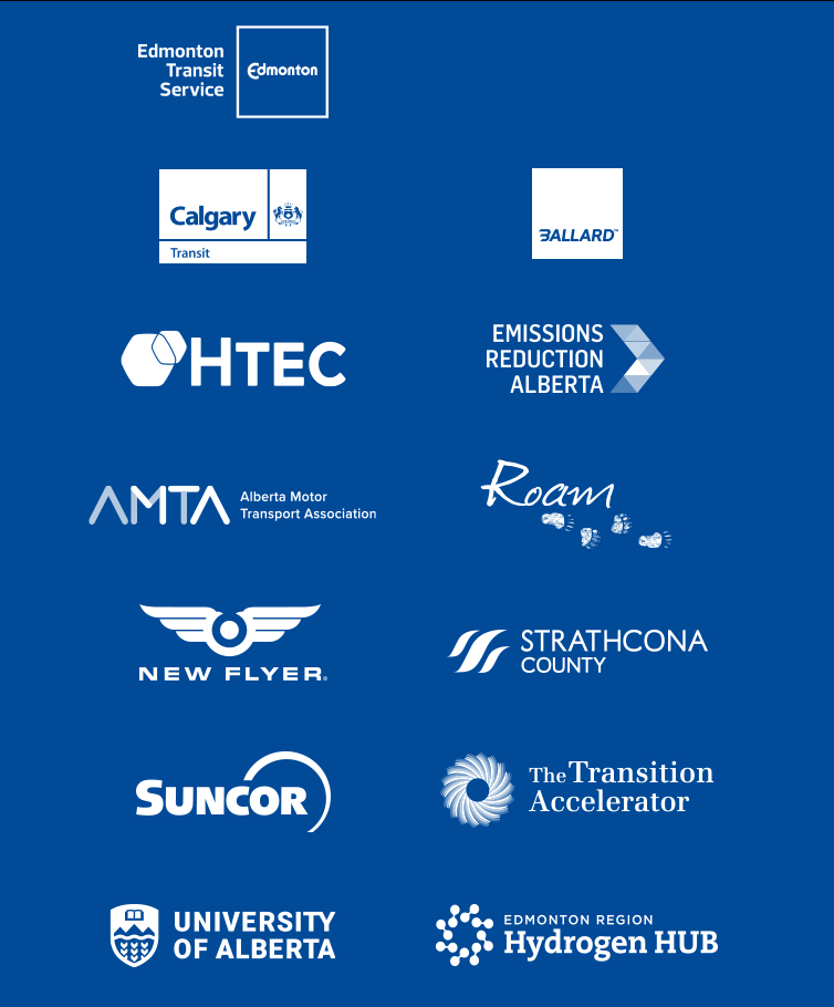 Hydrogen Fuel Cell Electric Bus Sponsor Logos