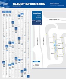 Meadows Route Transit Centre Map and Schedule