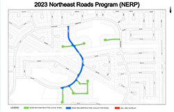North East Roads Program 2023 Scope Map