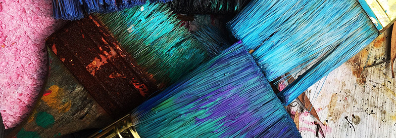 multicolour abstract painting