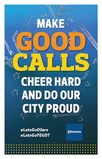 Poster Thumbnail: Make Good Calls; Cheer Hard and Do Our City Proud