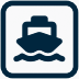 boat in water icon
