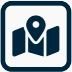 map with location pointer icon