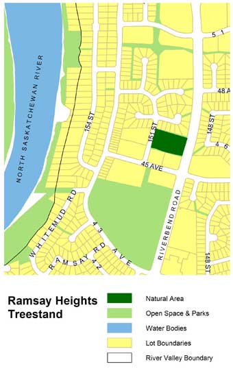 Ramsay Heights Treestand map