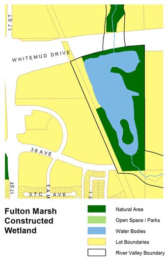 Fulton Marsh Constructed Wetland map
