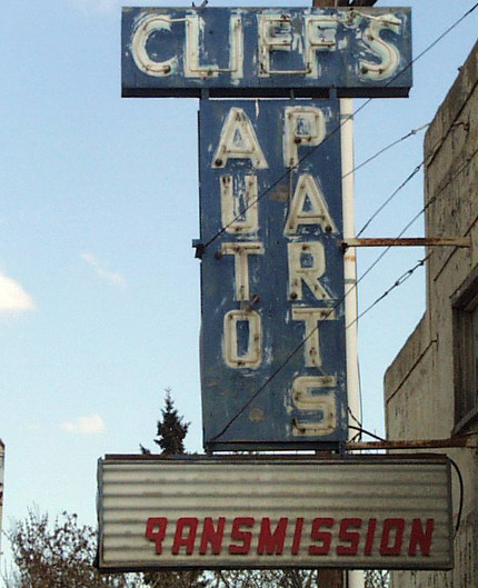 Cliff's Auto Parts Neon Sign 