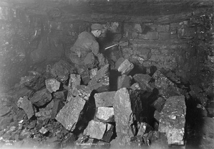 A pile of coal