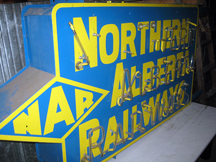 Northern Alberta Railways Neon Sign