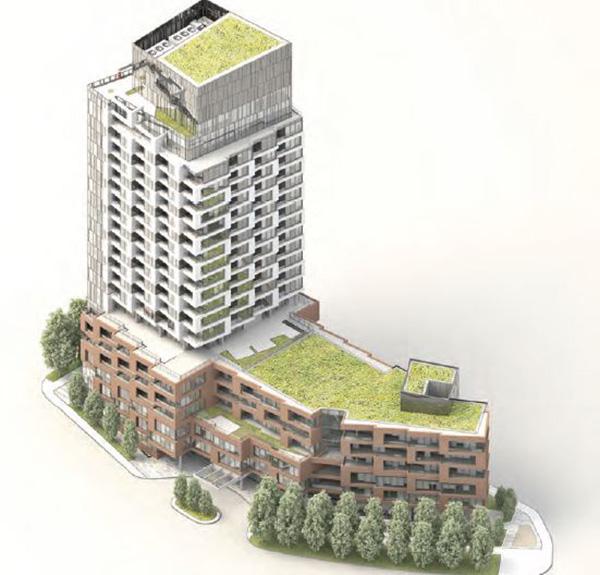 Applicant’s rendering of proposed Clifton Place tower