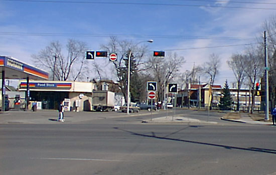 Intersection channelization photo