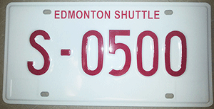 Vehicle for Hire Shuttle Plate 