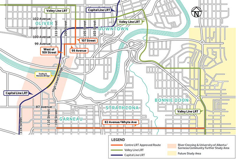 Preferred LRT Centre Map