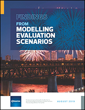 Cover of City Plan-Findings from Modelling Evaluation Scenarios document.