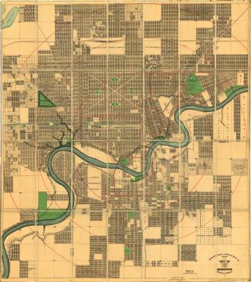 Driscoll & Knight’s Map of Edmonton from 1912.