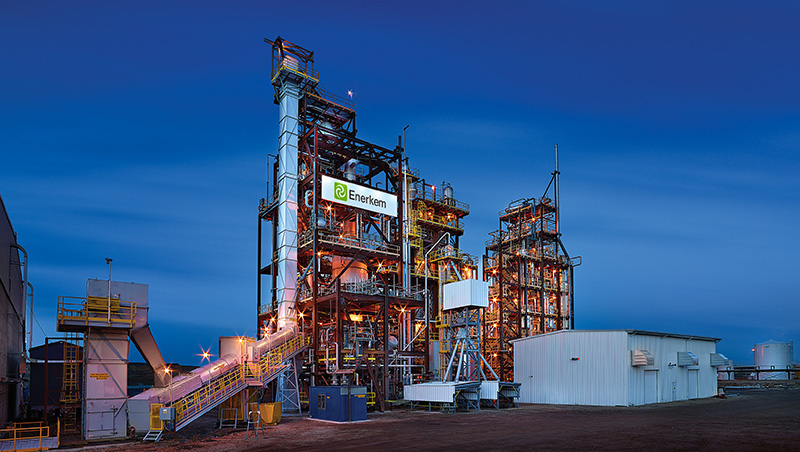 Photo of Enerkem Alberta Biofuels' Waste-to-Biofuels and Chemicals Facility.