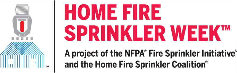Home Fire Sprinkler Week Banner