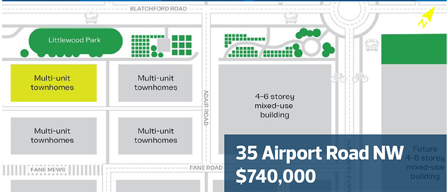 Aerial view of Blatchford listing