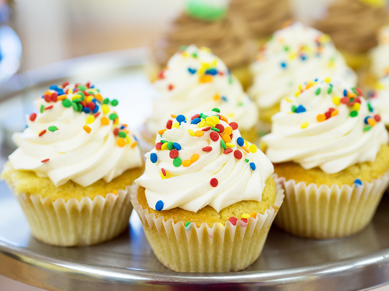 cupcakes with sprinkles