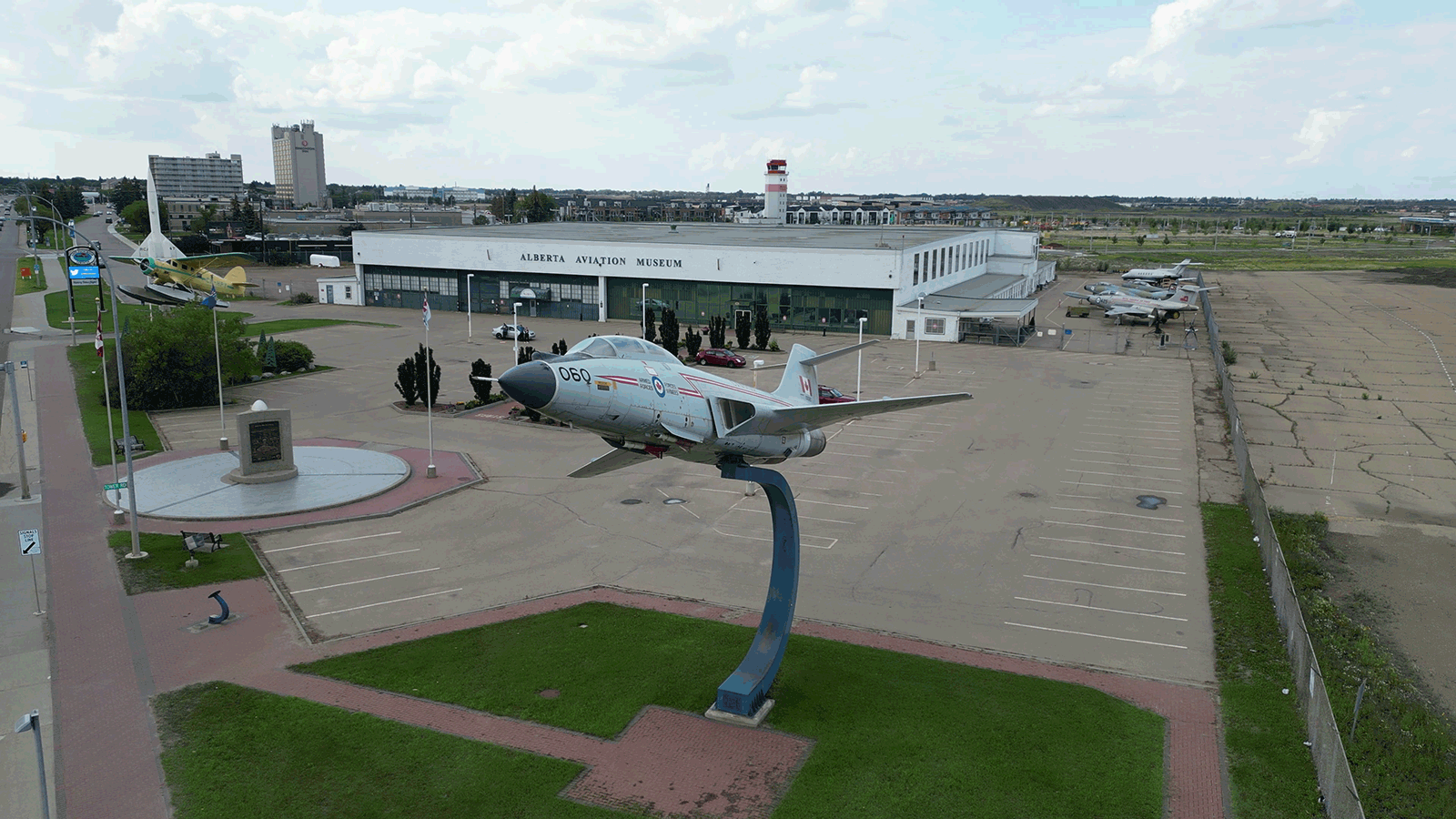Exterior of the Alberta Aviation Museum
