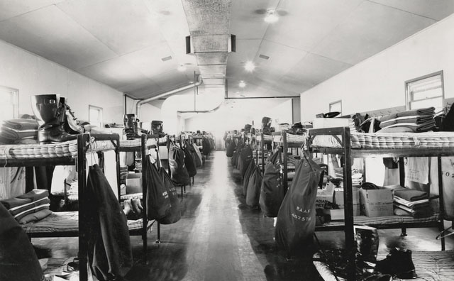 Men's barracks at the Air Observer's School