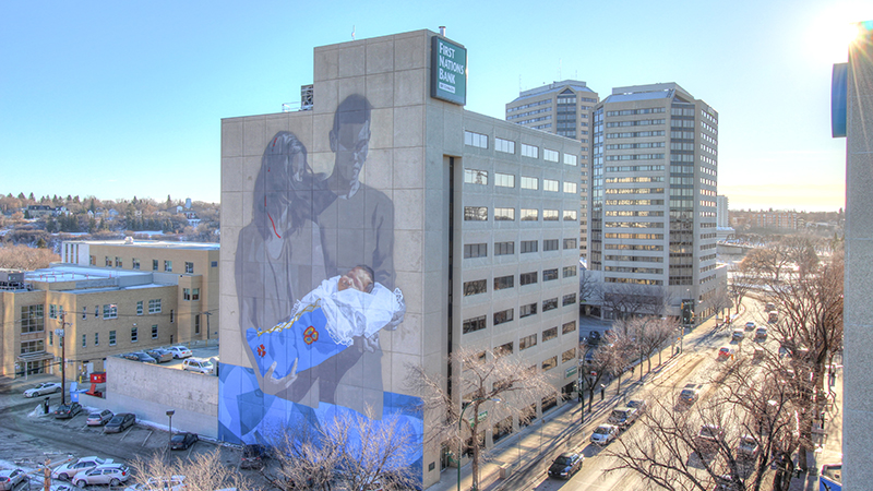 mural on First Nation's Bank