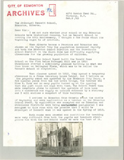 City of Edmonton Archives MS-155 file 1