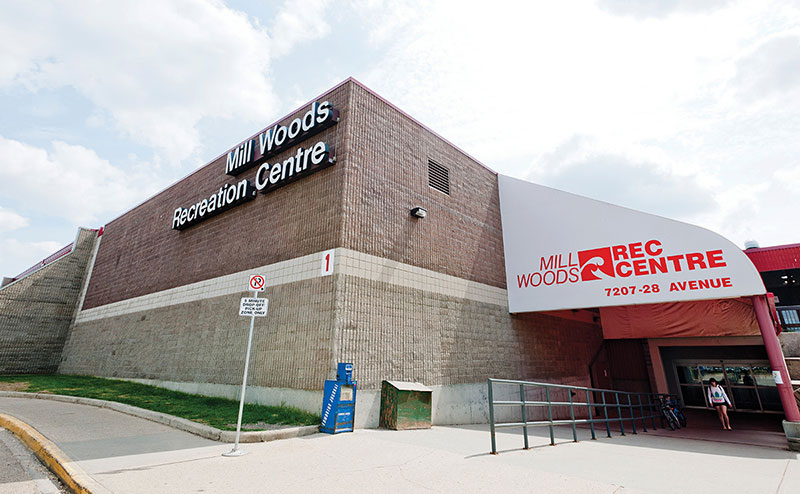 Front entrance of Mill Woods Recreation Centre